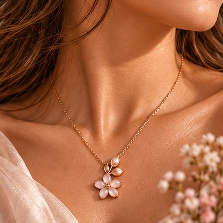 Colar Florie com pingente de flor